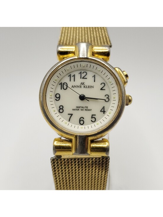 Anne Klein Accessories - Anne Klein Instalite Gold Tone Womens Watch 25mm New Battery Please Read